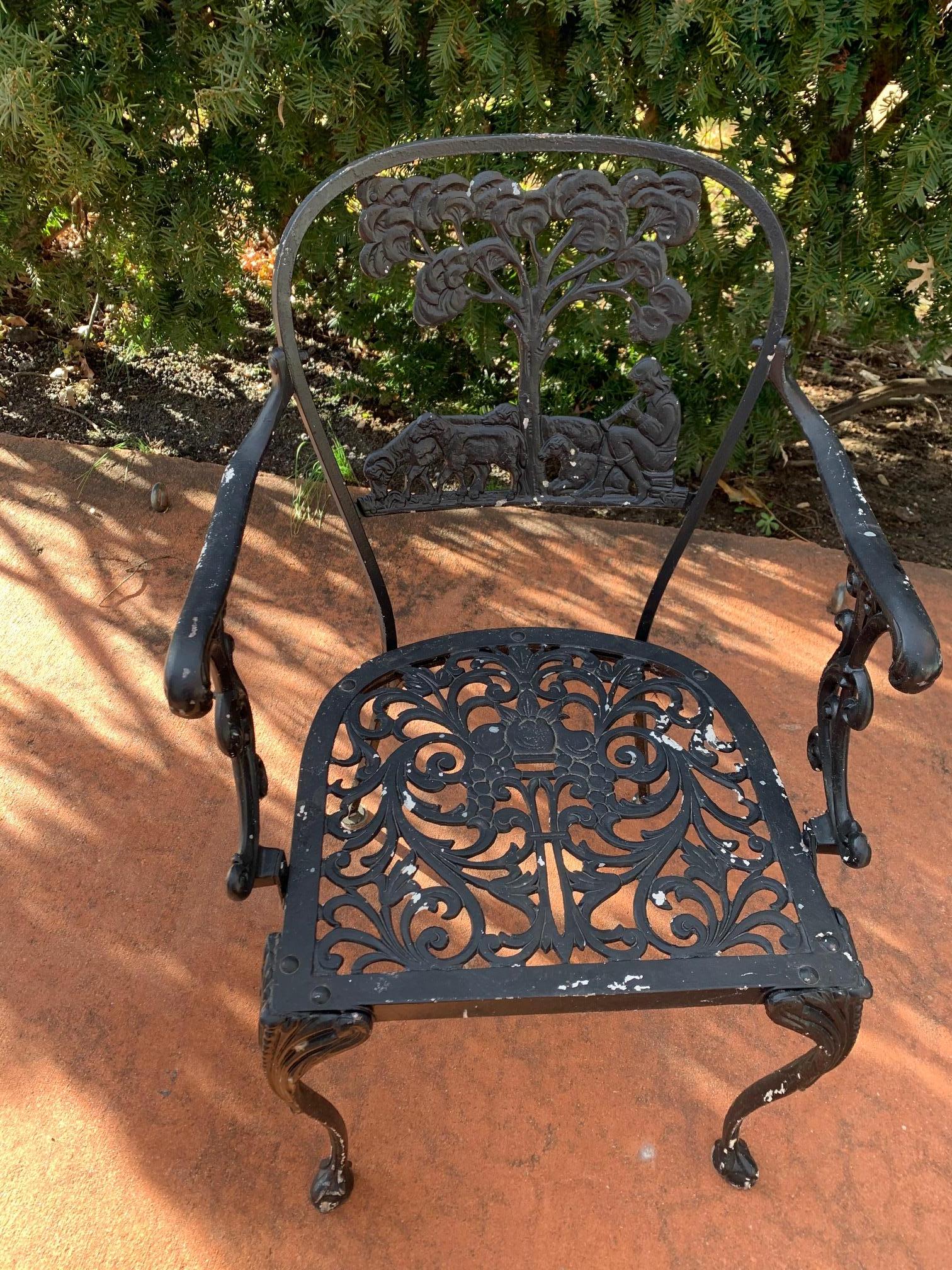 Molla Dining Chairs Figural Cast Aluminum For Sale 3