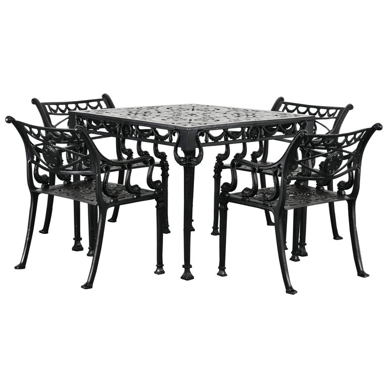 Molla FivePiece Dolphin Patio Set, 1980s For Sale at 1stDibs