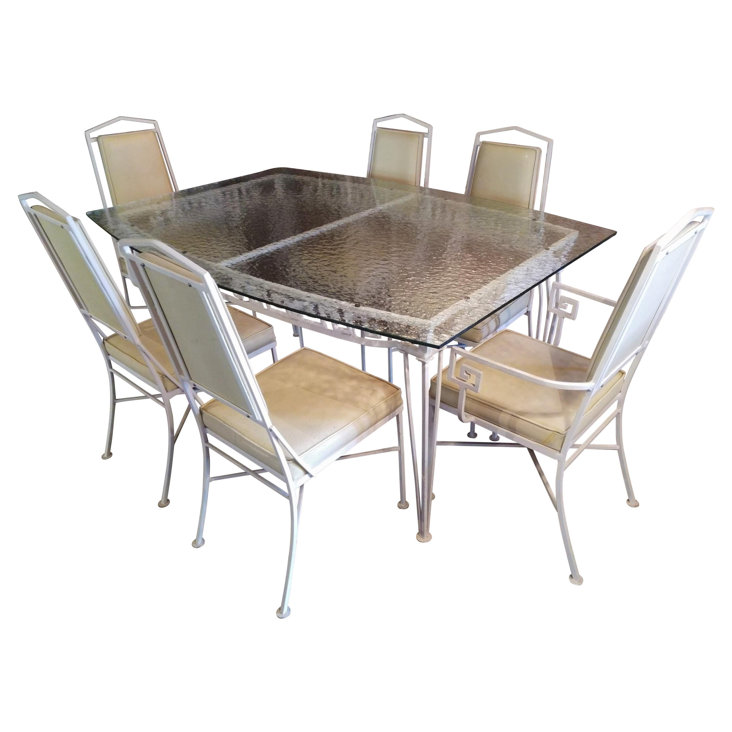 Faux Bois Patio Set with Two Chairs + Table For Sale at 1stDibs