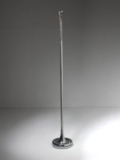 Lampada da terra in acciaio "Molla" di Eleonore Peduzzi Riva per Candela, Italia, anni '70