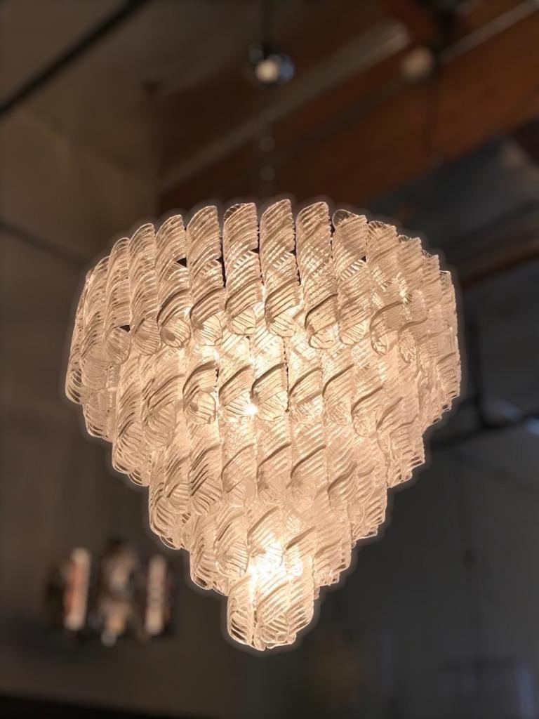 Vetro di Murano Lampadario Molle di Fabio Ltd in vendita