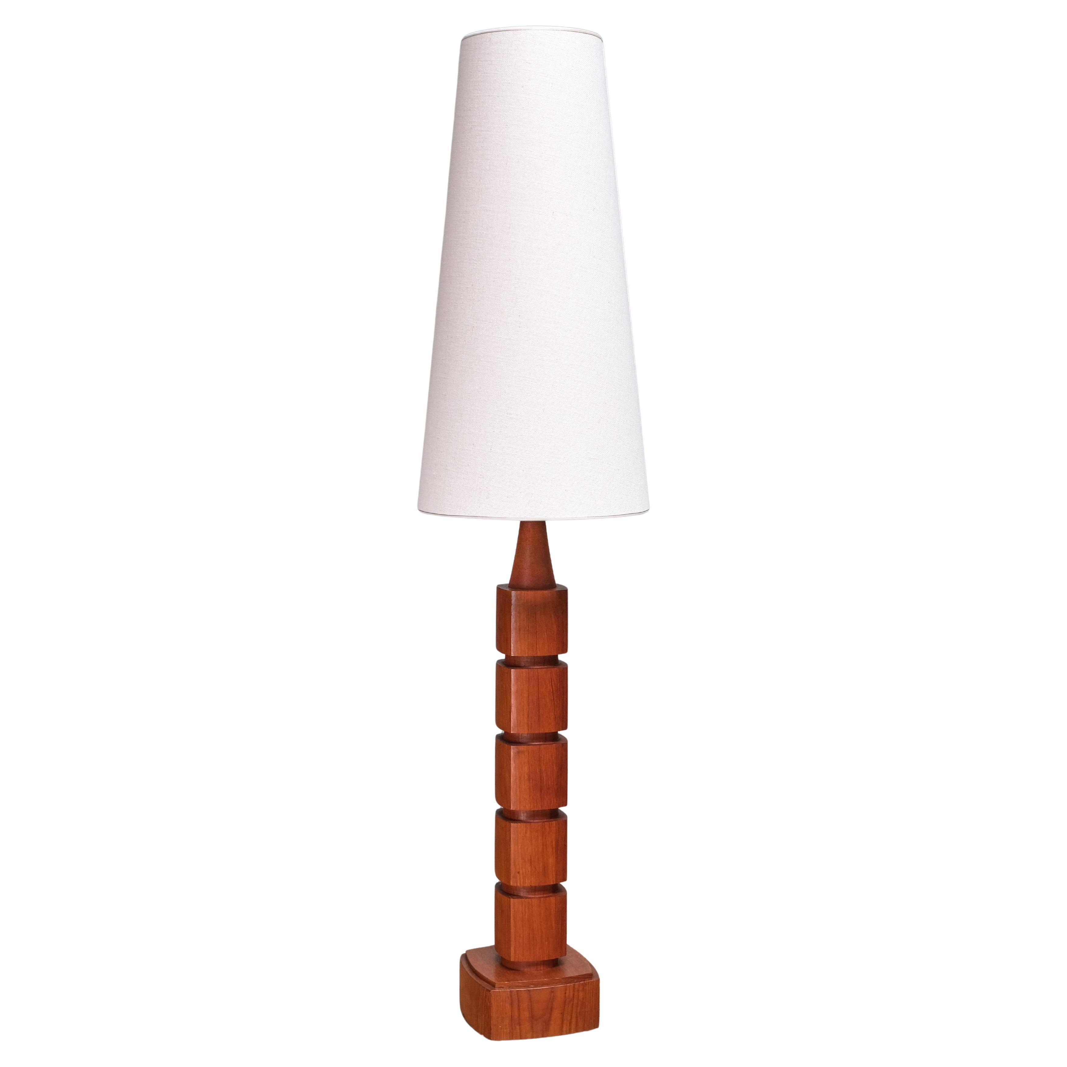 Lampadaire Eskilstuna Armaturer en Wood Wood, Suède, années 1960 en vente