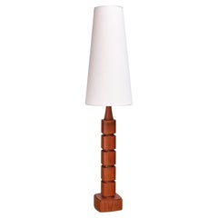 Lampadaire Eskilstuna Armaturer en Wood Wood, Suède, années 1960