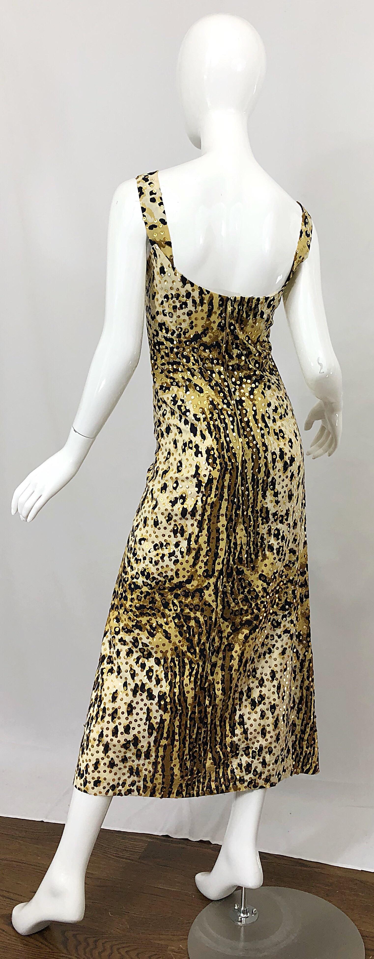 cheetah gown