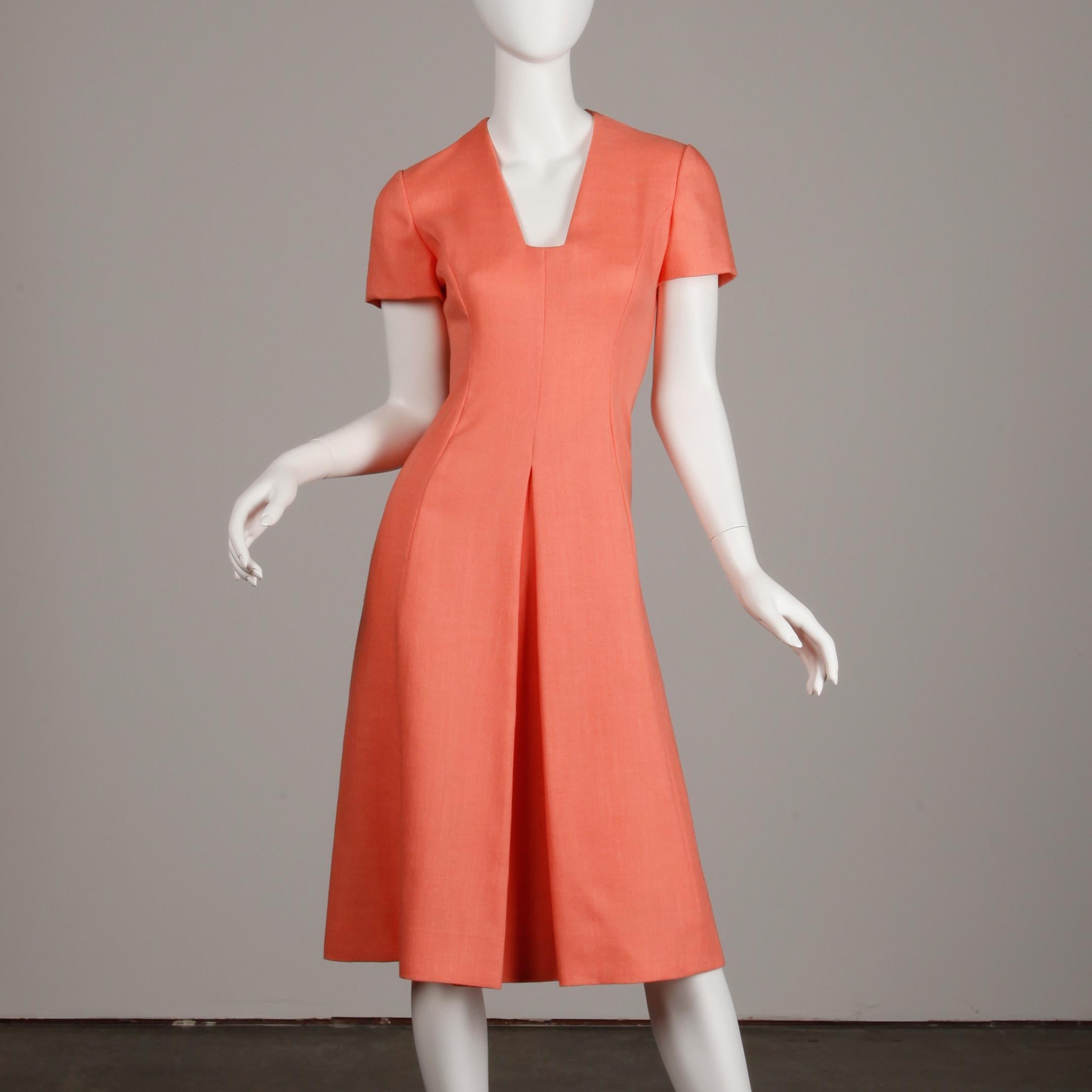 Mollie Parnis Vintage Dress; 1960s In Excellent Condition For Sale In Sparks, NV