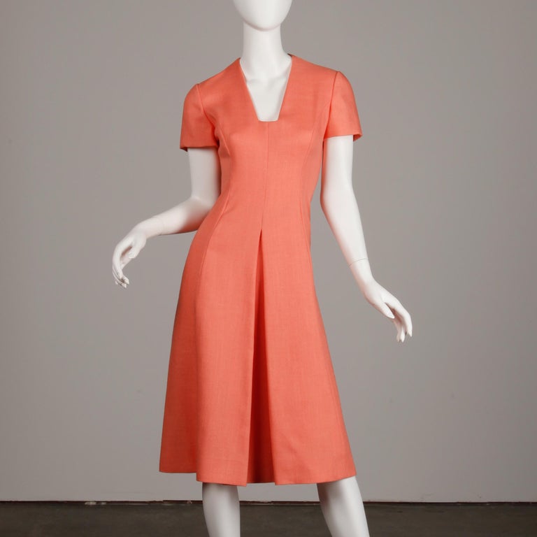 Mollie Parnis Vintage Dress; 1960s For Sale at 1stDibs
