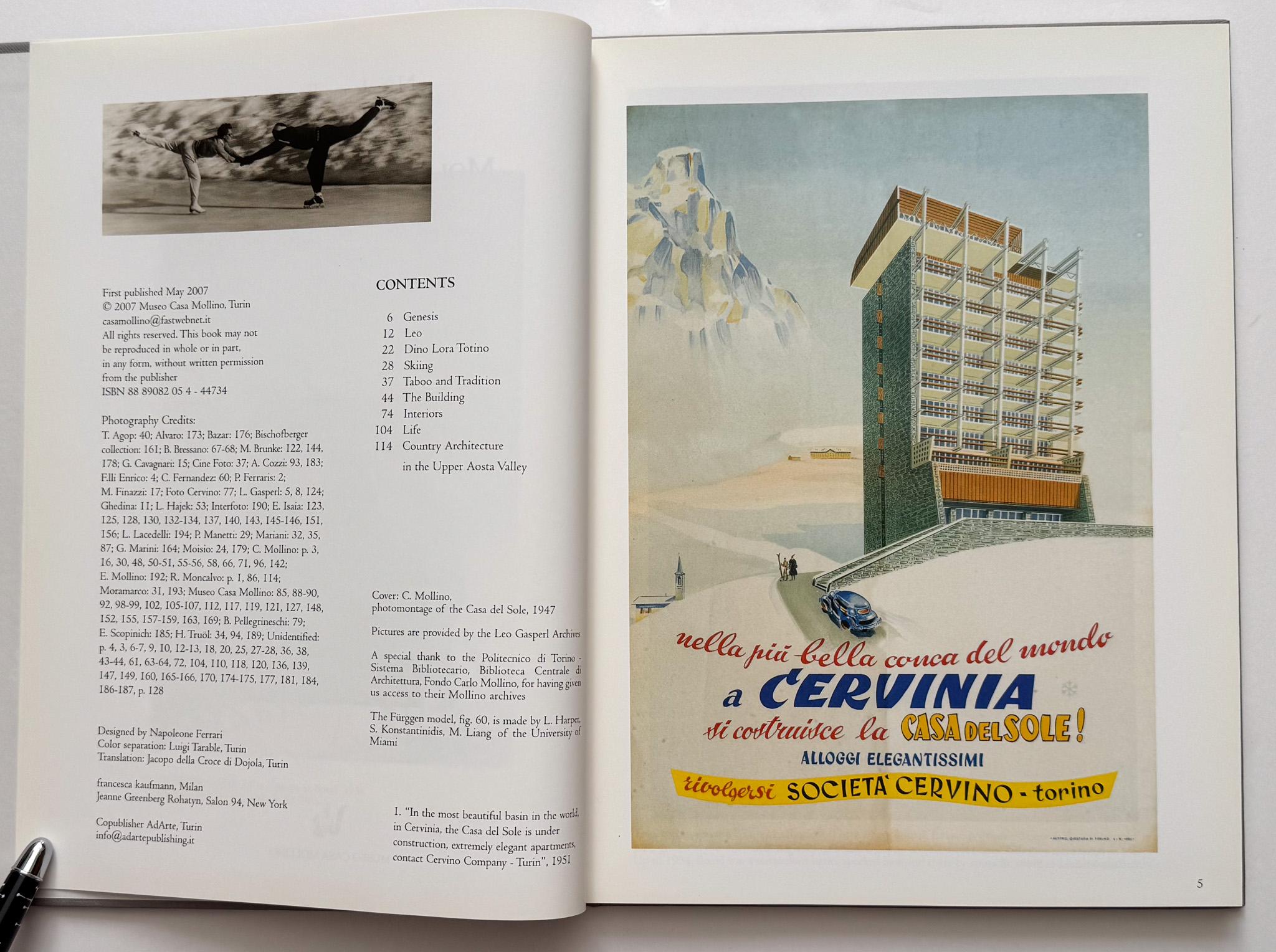 Mid-Century Modern Mollino : Casa Del Sole en vente
