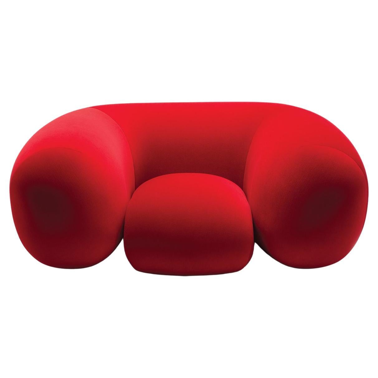 Mollo Red Armchair by Established & Sons For Sale