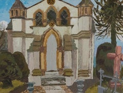 Molly Bullock (b.1917) - Mid 20th Century Oil, The Catholic Church, Moditonham