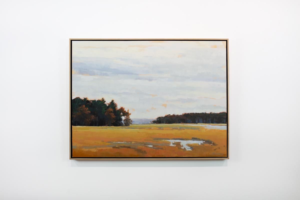 Molly Doe Wensberg Landscape Painting - "Between Tides" Landscape Oil Painting