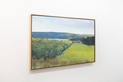 Abstraktes Landschaftsgemälde „Green Day“