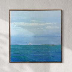 "Heading Out", Abstracted Seascape Painting