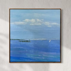 "Perfect Day"' Abstracted Seascape Painting
