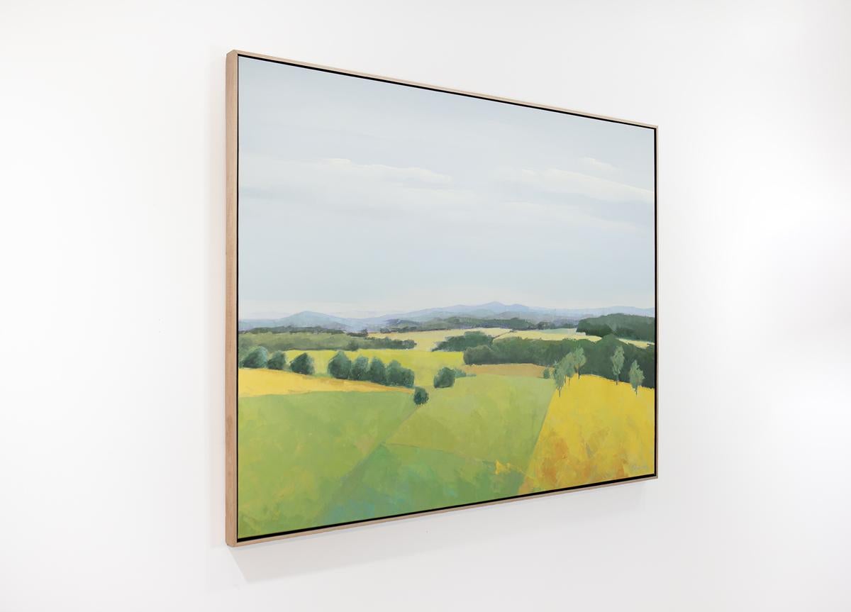 „Sommerschimmer“ Landschaft, Ölgemälde (Impressionismus), Painting, von Molly Doe Wensberg