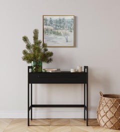 "Winter Stage" Impressionistic Winter Landscape Painting