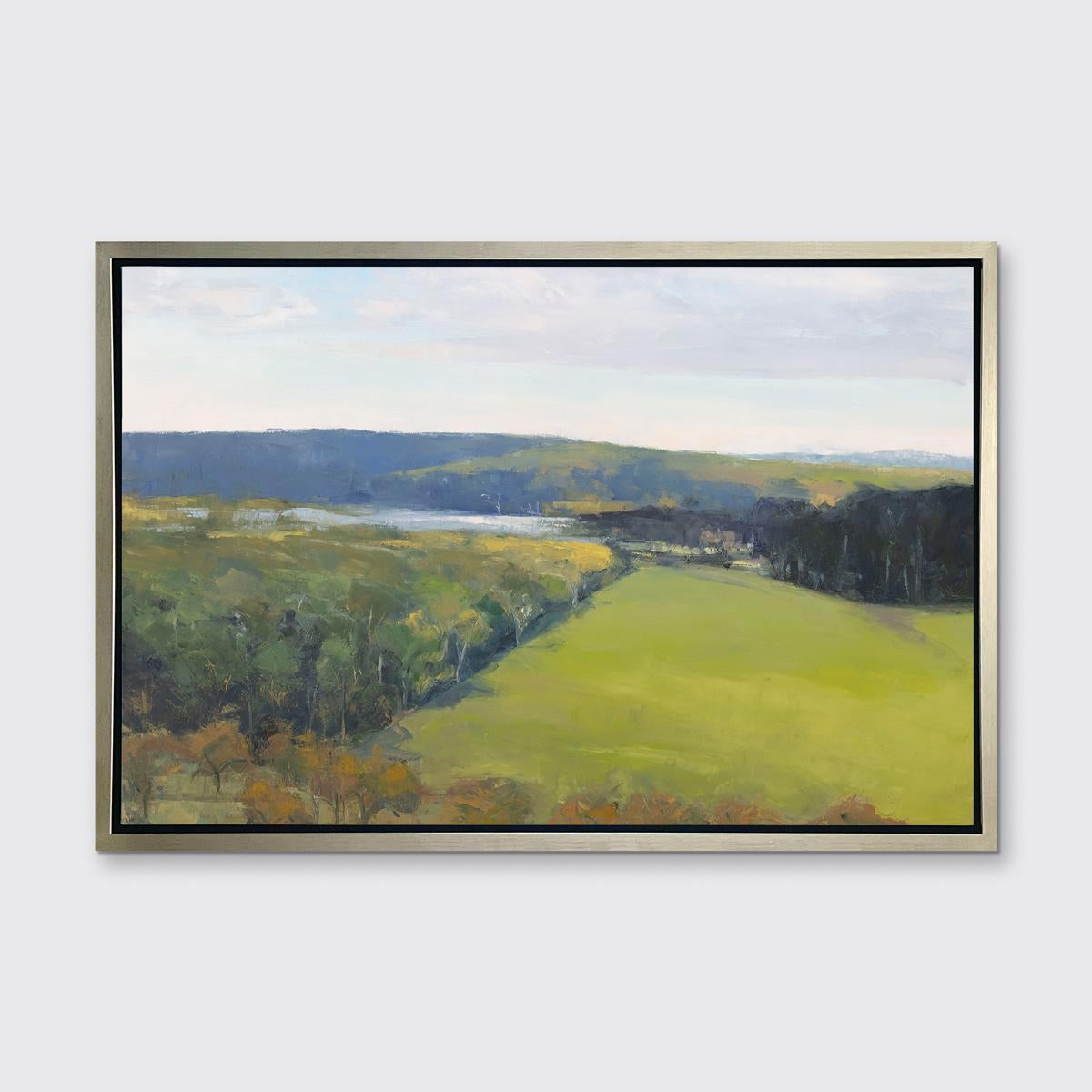 Molly Doe Wensberg Landscape Print - "Green Day" Framed Limited Edition Print, 30" x 45"