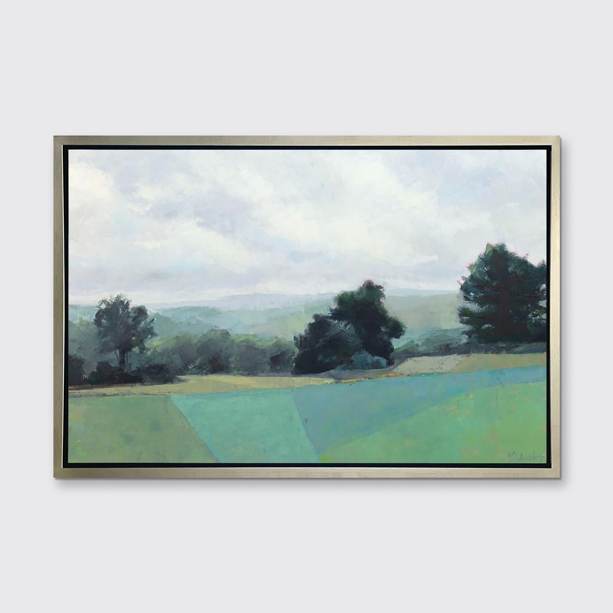 Molly Doe Wensberg Landscape Print - "Green Surrender" Framed Limited Edition Print, 24" x 36"