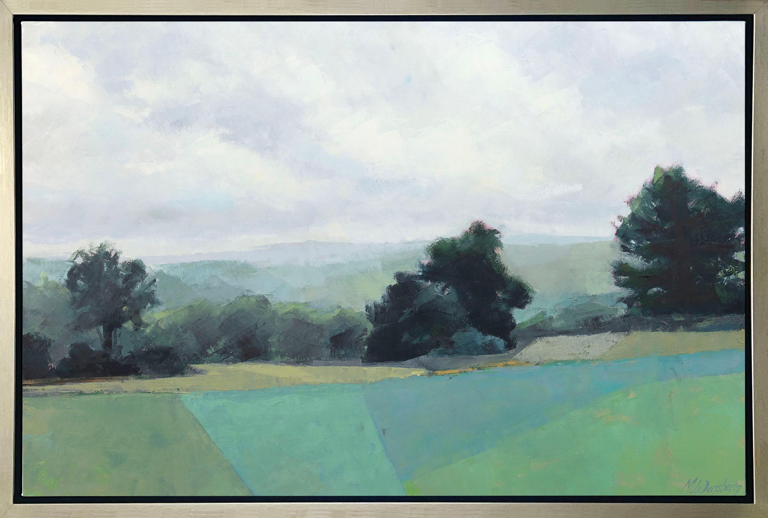 Molly Doe Wensberg Landscape Print - "Green Surrender" Framed Limited Edition Print, 36" x 54"