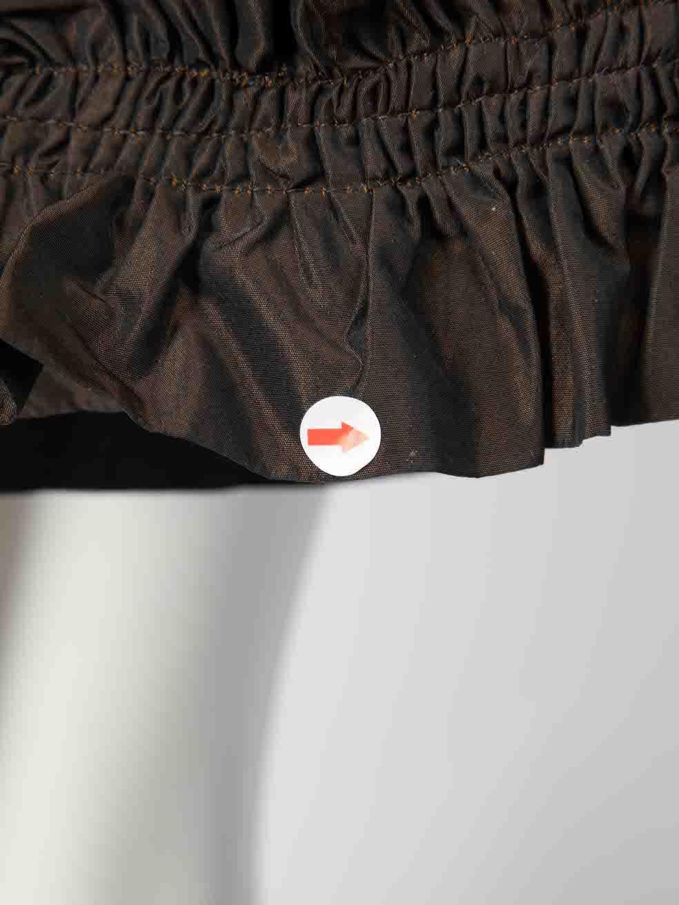 Molly Goddard Brown Mini robe à épaules découvertes Taille XS Pour femmes en vente