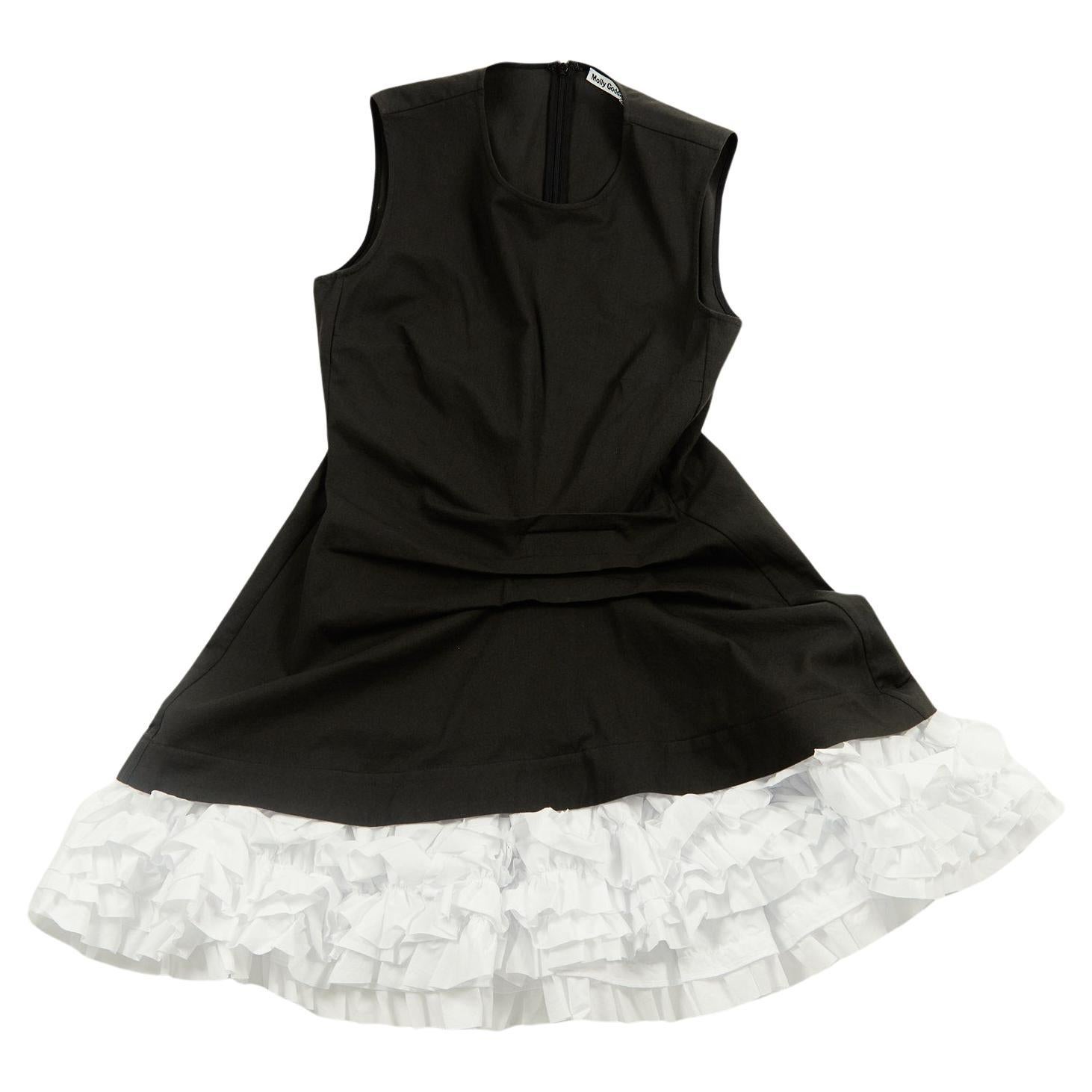 MOLLY GODDARD SS24 Alma Ruffle Trim Mini Dress - Size 12 (UK) For Sale