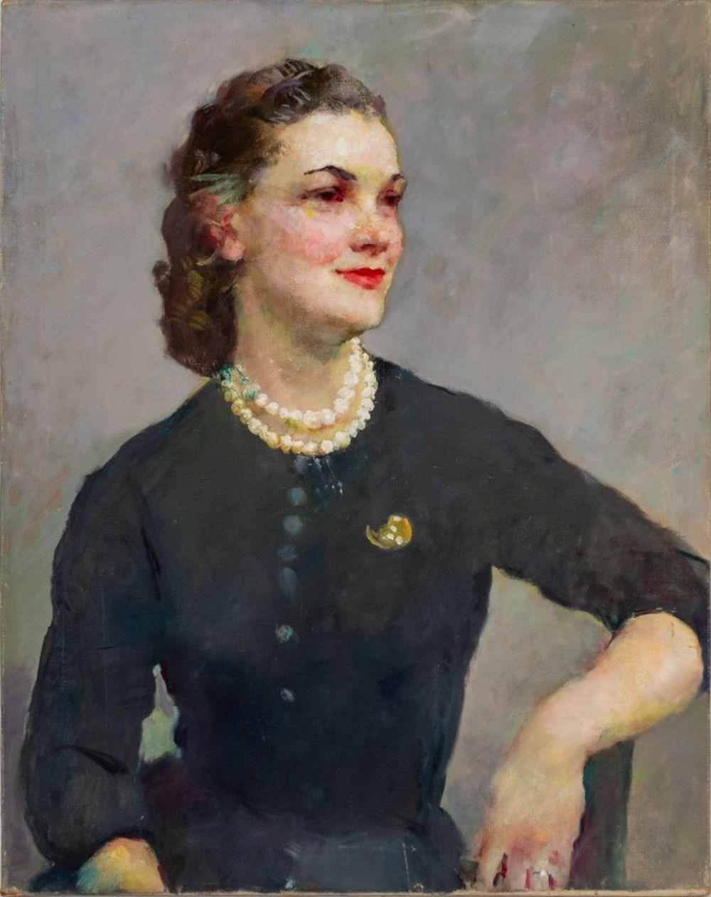 Molly Guion Figurative Painting – Porträt einer Frau