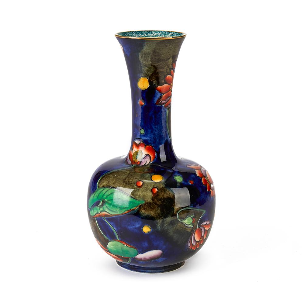 Molly Hancock Coronware Seerose bemalte Vase:: um 1920 (Art nouveau)