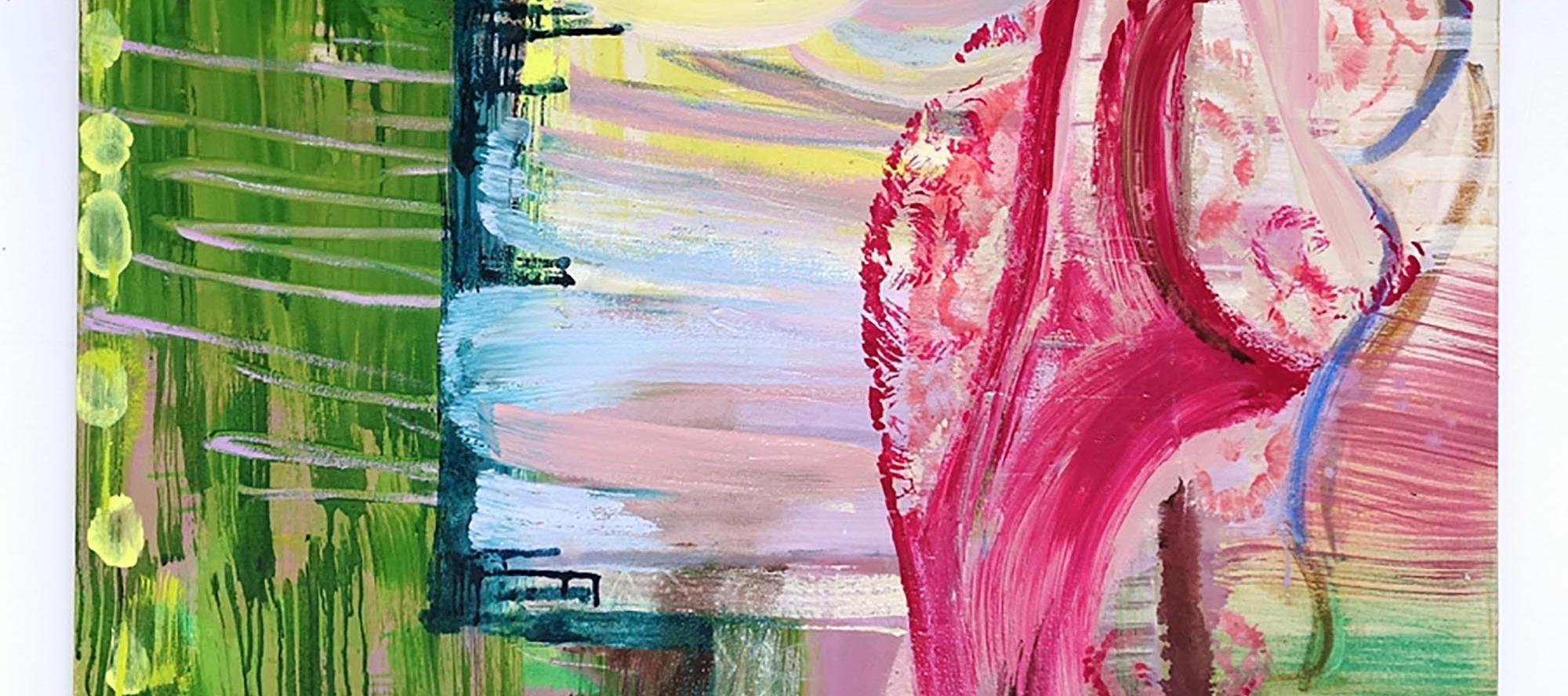 Ars Poetica - Abstract Painting Beige di Molly Herman