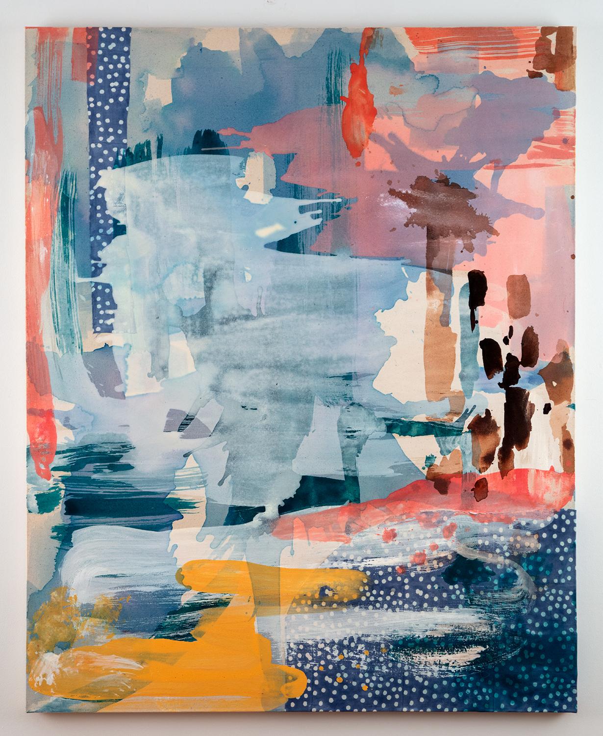Molly Herman Abstract Painting - Drowsing Map