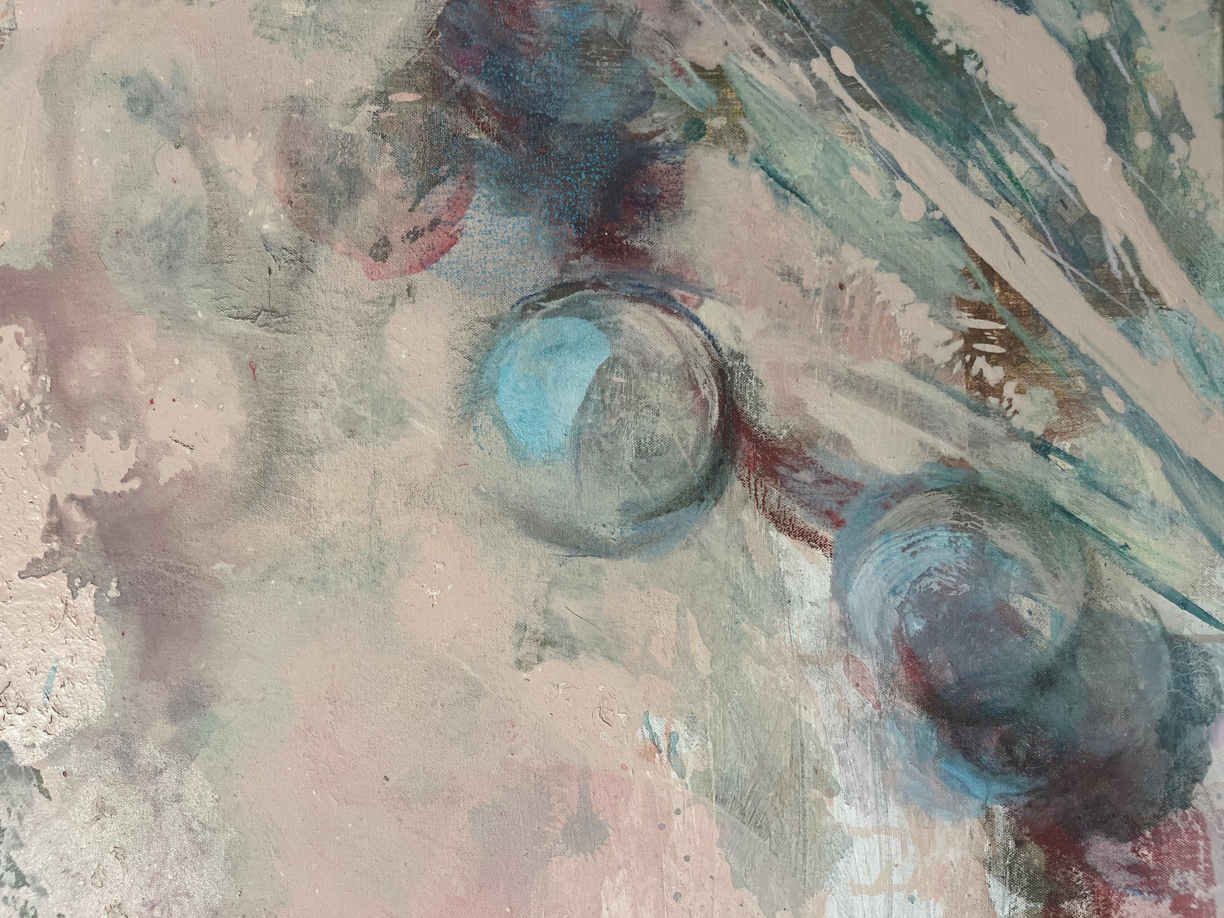 Palingenesia - Cool - Painting by Molly Herman