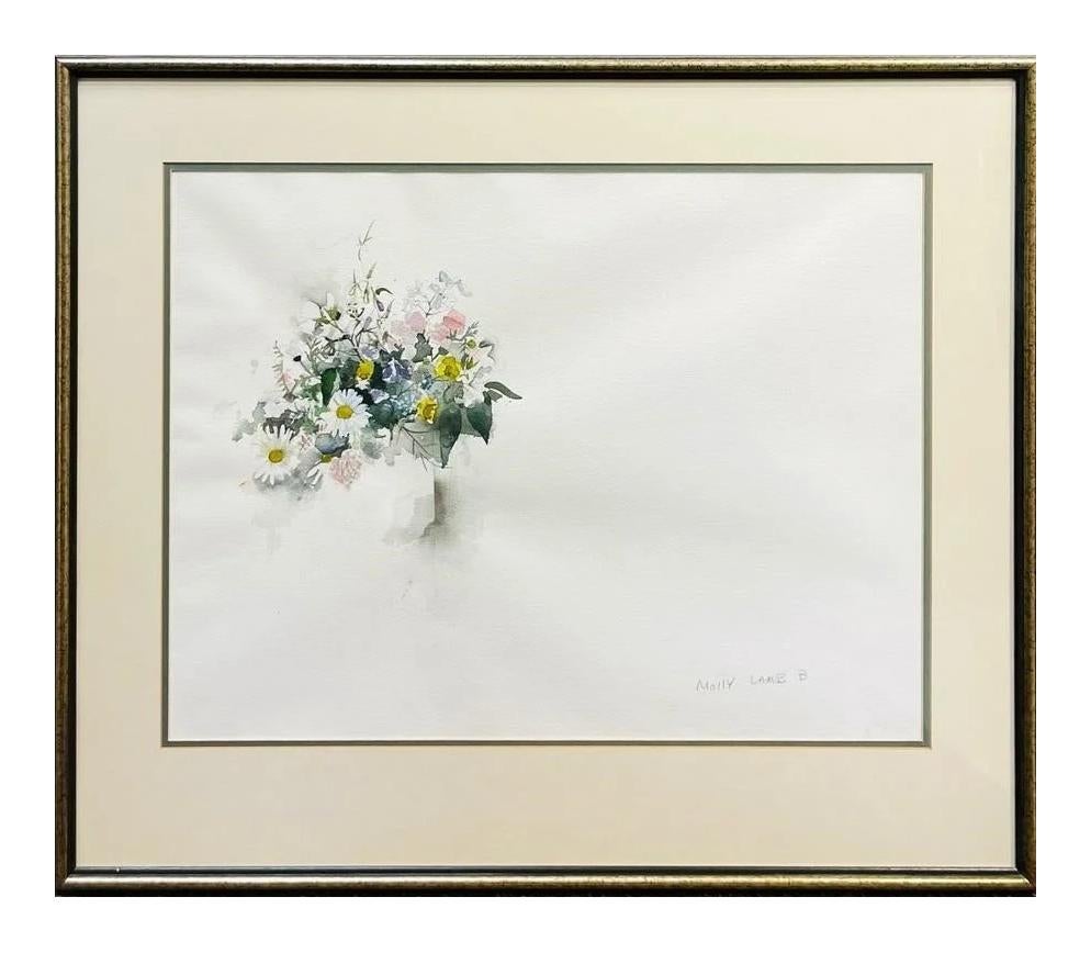 Blumenstrauß – Painting von Molly Lamb Bobak