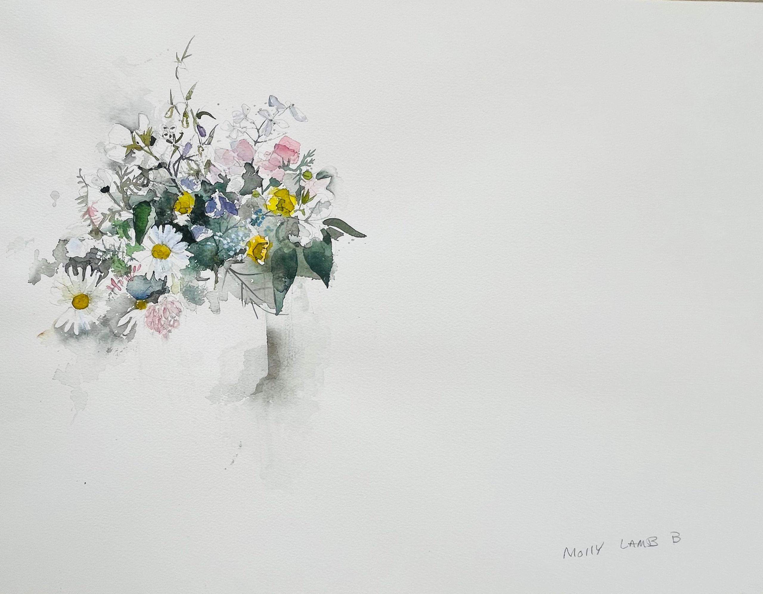 Molly Lamb Bobak Still-Life Painting – Blumenstrauß
