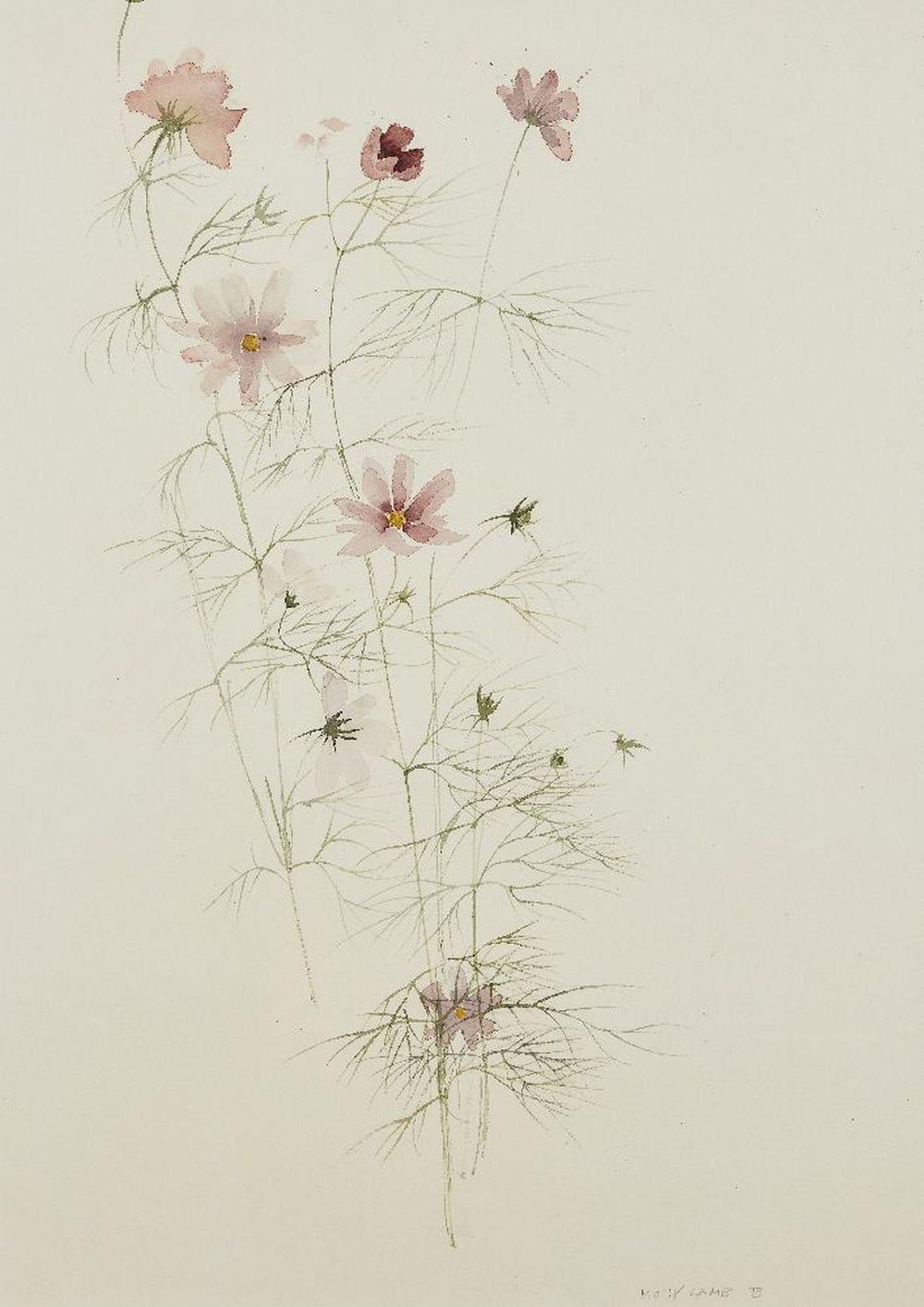 Molly Lamb Bobak Still-Life Painting - Wild flowers