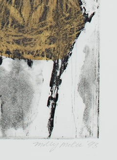 "Hinting (With Chine Colle)", acquaforte e acquatinta firmata da Molly McKee