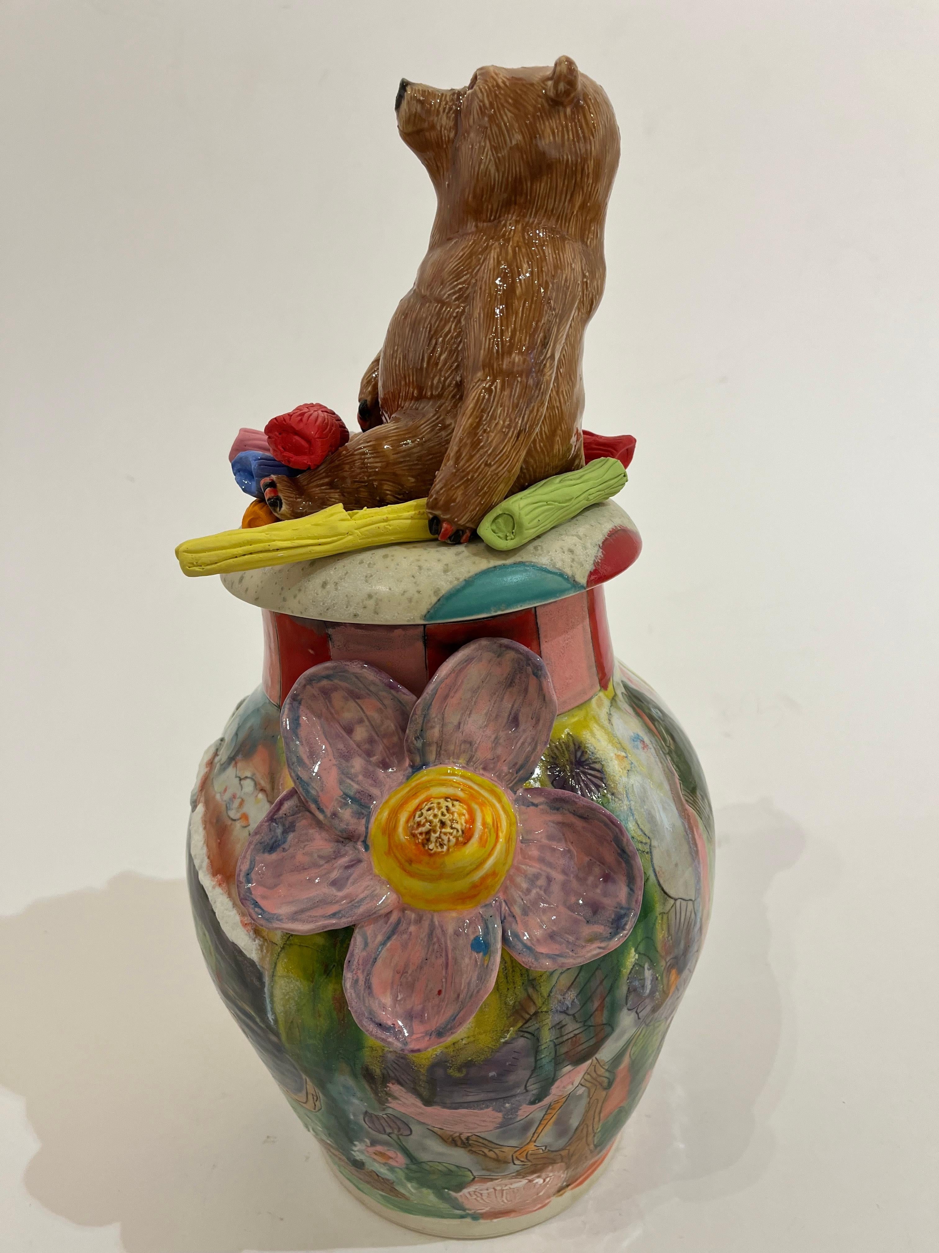 Jarra de oso - Sculpture Contemporáneo de Molly Schulps