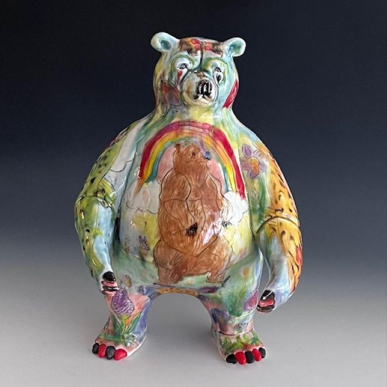 Molly Schulps Figurative Sculpture - Butterfly Head