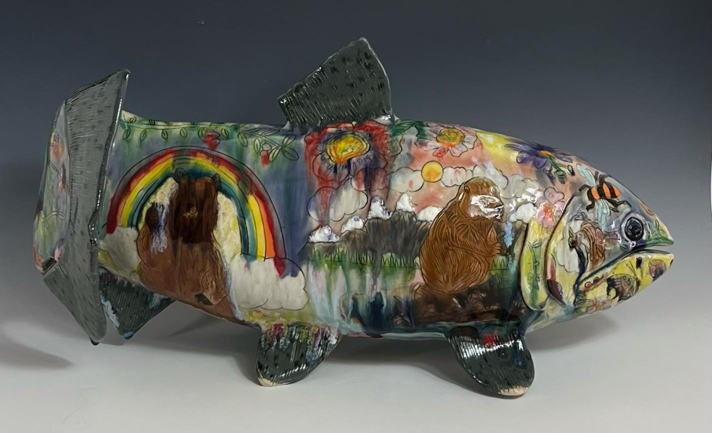 Salmón - Sculpture de Molly Schulps