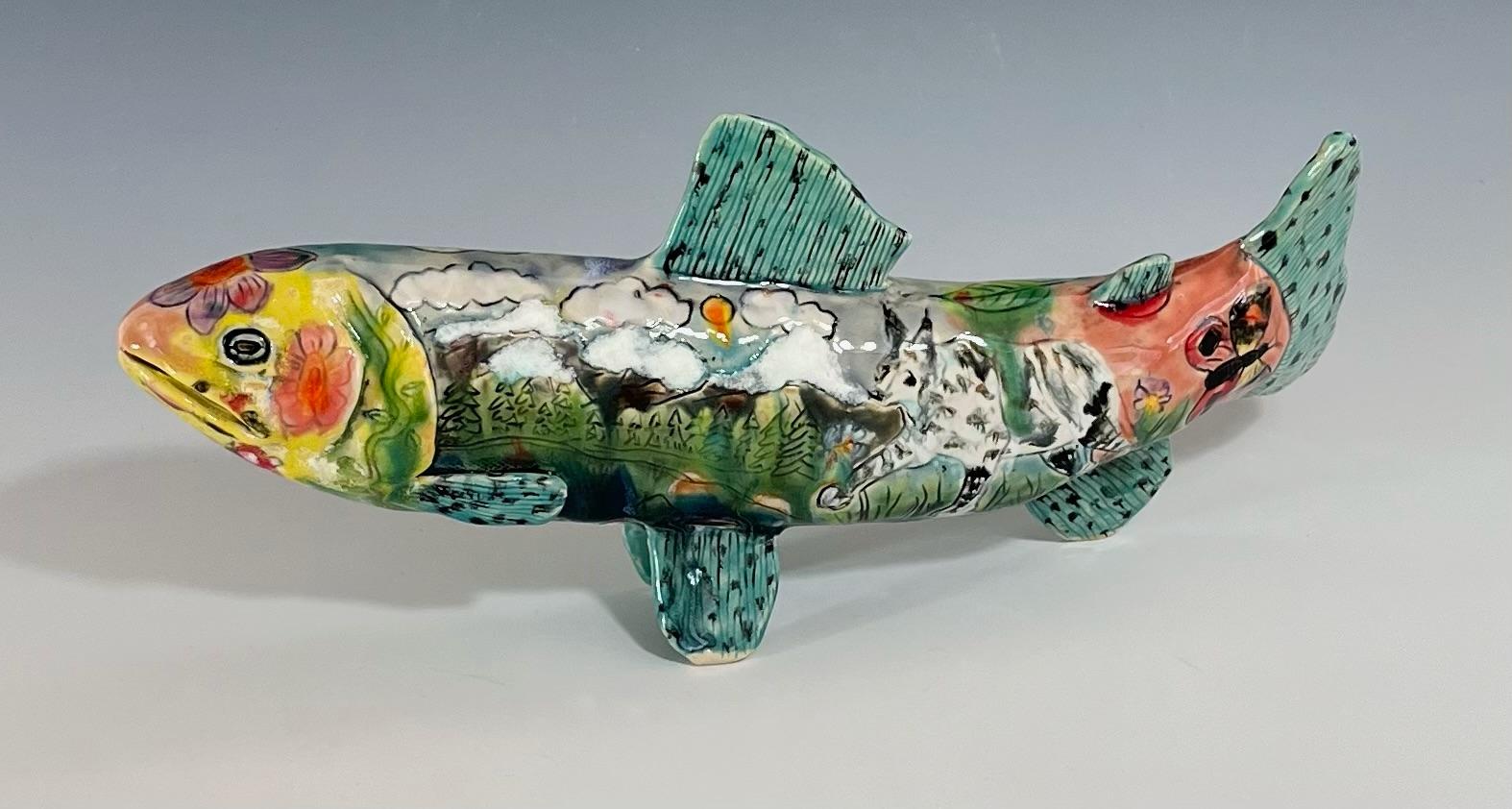 Trucha - Sculpture de Molly Schulps