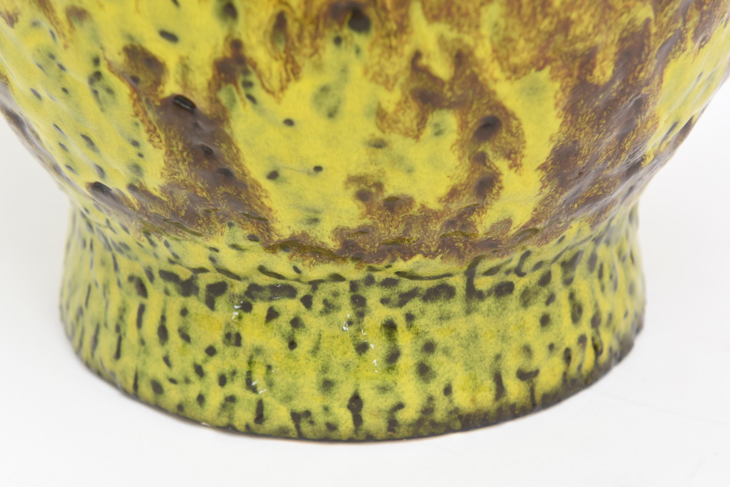 German Bay Keramik Fat Glaze Ceramic Mid-Century Modern Vase or Vessel 1