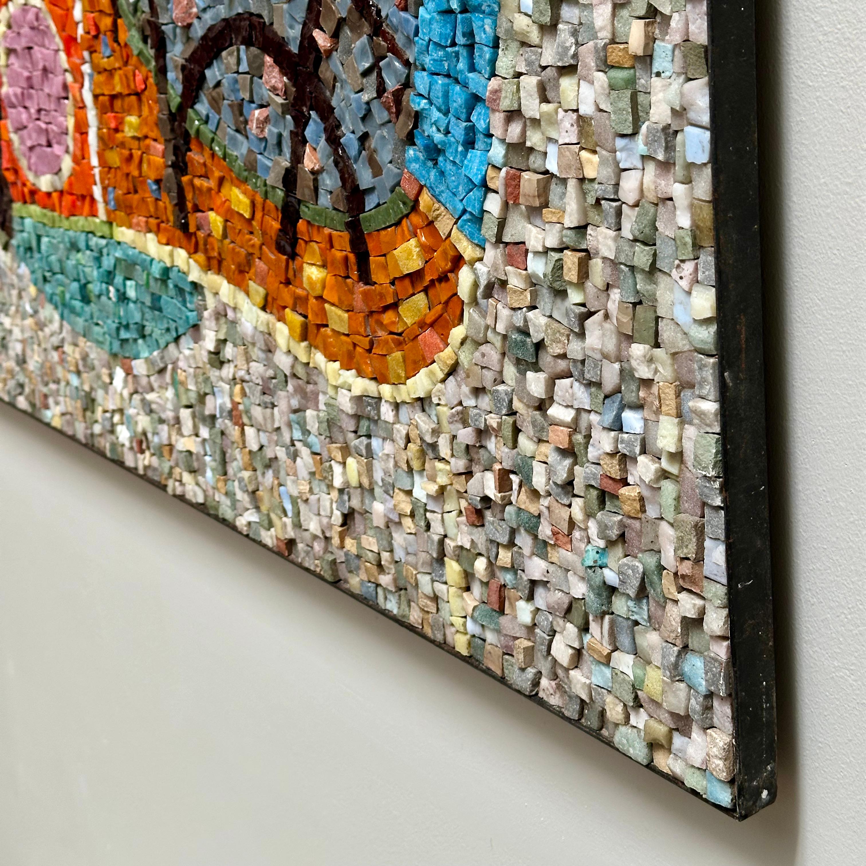 Panneau de mosaïque en verre Molten, Maximilien Herzele, France 1965 en vente 3