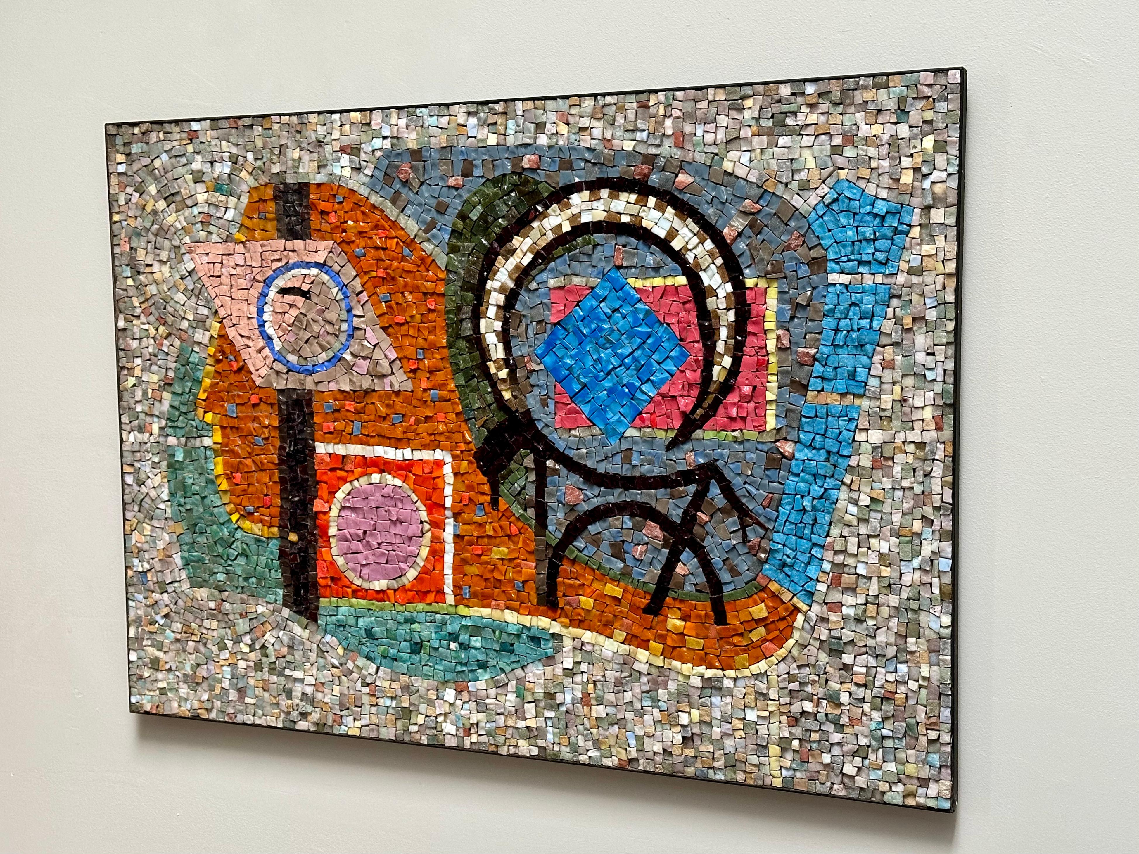Panneau de mosaïque en verre Molten, Maximilien Herzele, France 1965 en vente 4