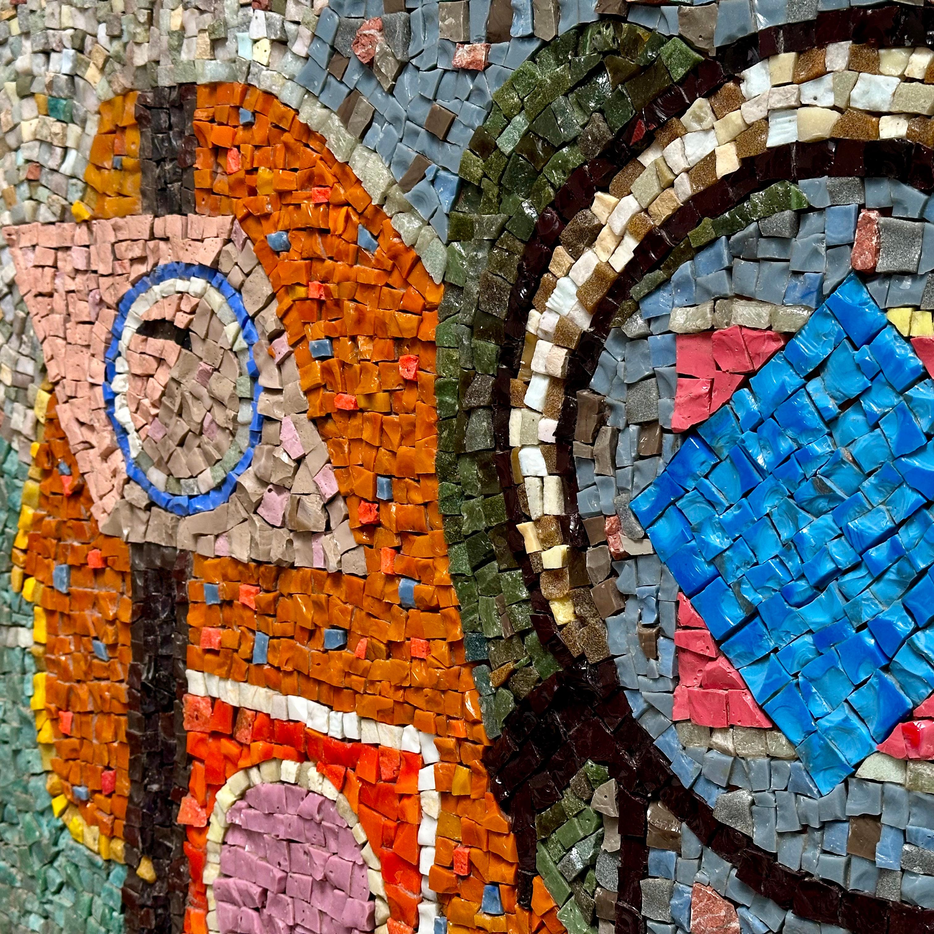 Panneau de mosaïque en verre Molten, Maximilien Herzele, France 1965 en vente 7