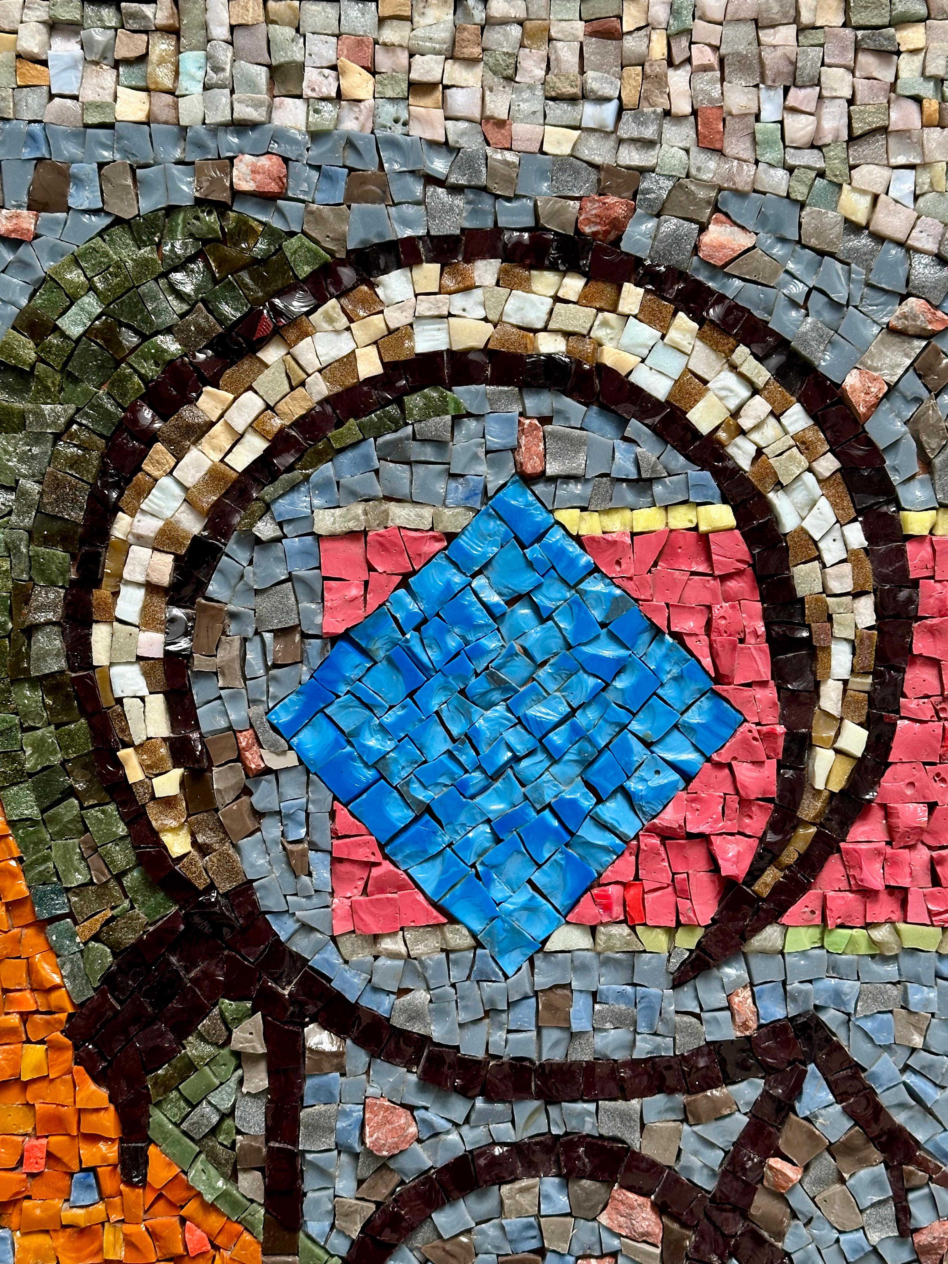 Mosaïque Panneau de mosaïque en verre Molten, Maximilien Herzele, France 1965 en vente