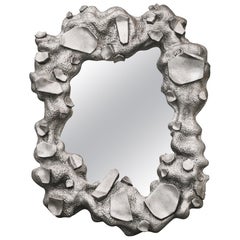 Molten Wandspiegel aus sandgegossenem Aluminium von Jacob Egeberg