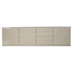 Credenza Molteni 505 Platinum con piano in vetro