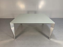 Molteni & C “Diamond” Table, Square Occasional/Dining Table, in Glass