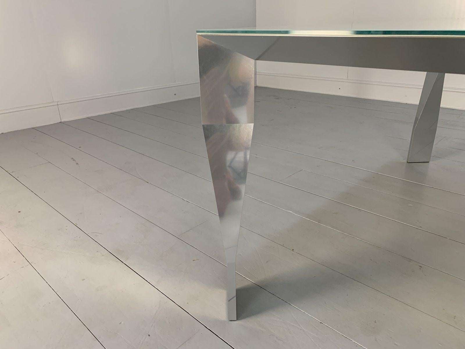 Molteni & C “Diamond” Table, Square Occasional/Dining Table, in Glass In Good Condition For Sale In Barrowford, GB