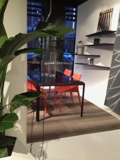 Molteni & C "Grado" Rare Minimal Dining Table or Desk in Black Oak by Ron Gilad