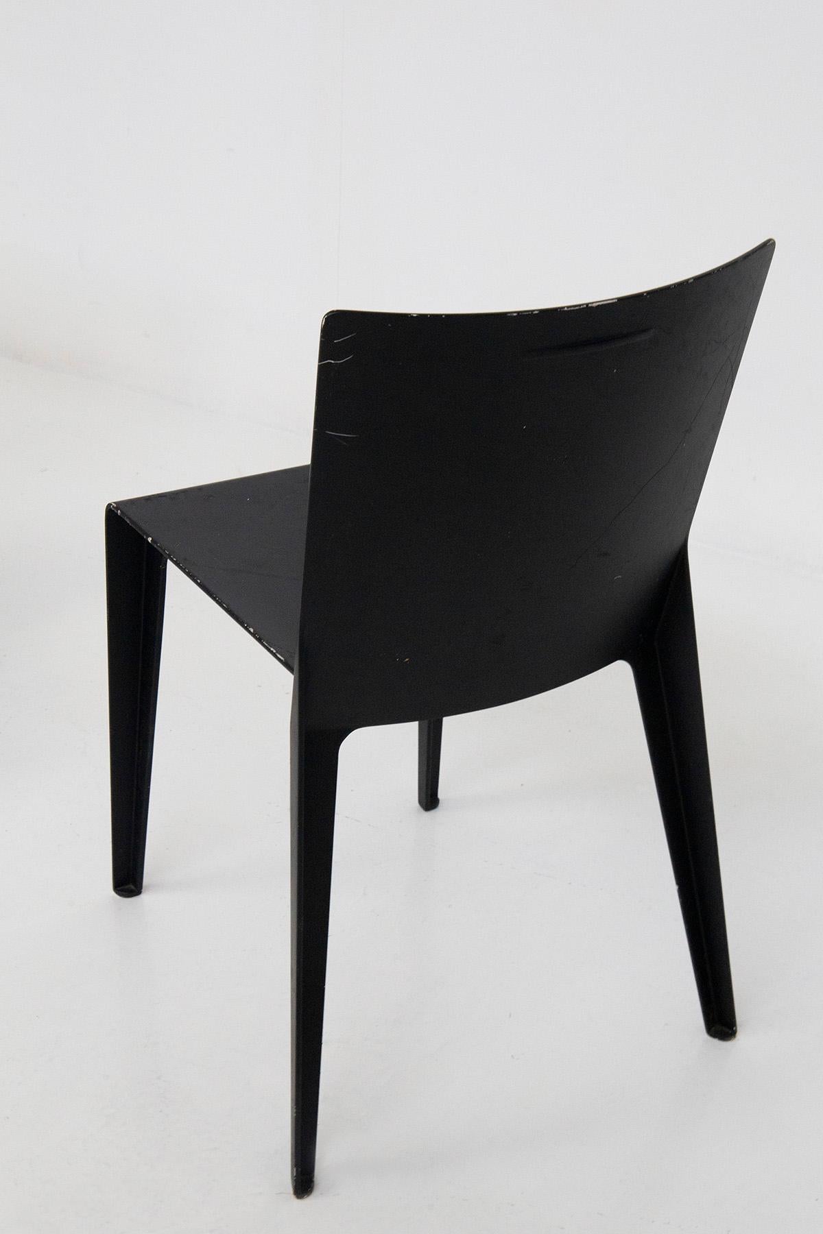Resin Molteni Chairs Set of Five Model Alfa by Hannes Wettstein For Sale
