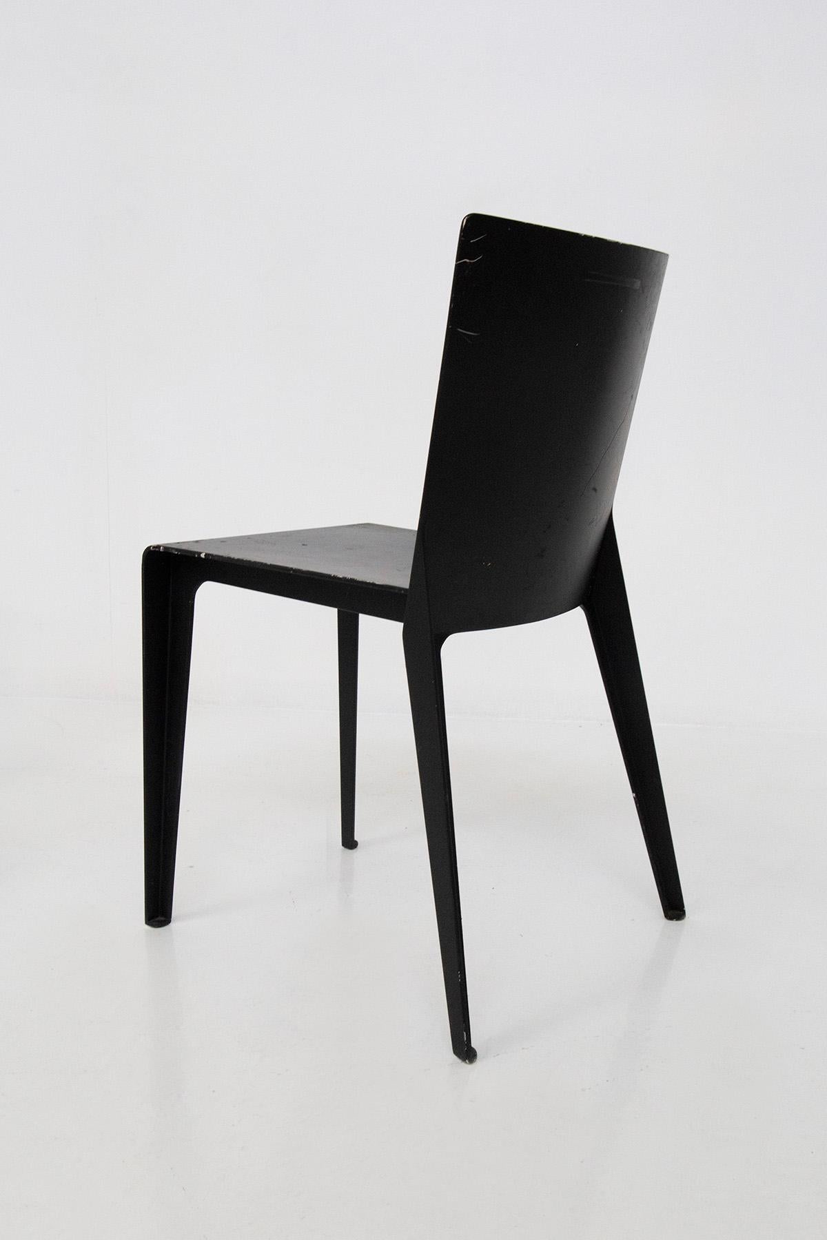 Molteni-Stühle, fünfteilig, Modell Alfa von Hannes Wettstein im Angebot 2
