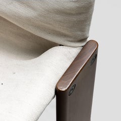 Molteni Monk Afra and Tobia Scarpa canvas chairs, 1973, set of 4
